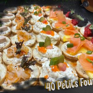 Plateau 40 petits fours variés